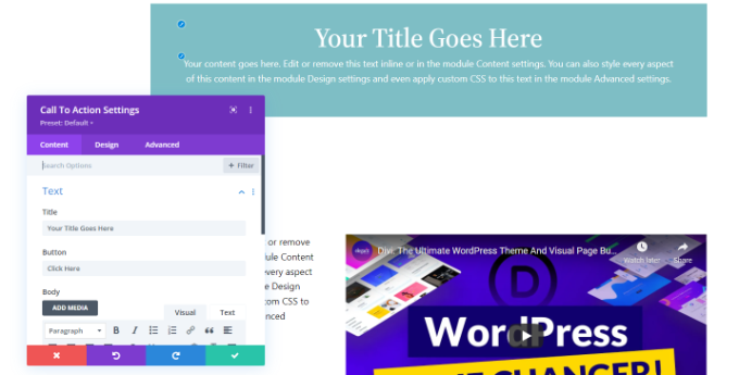 Pembuat situs web Divi Divi website builder