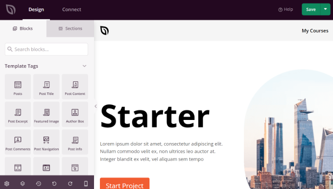 Pembuat tema SeedProd SeedProd theme builder