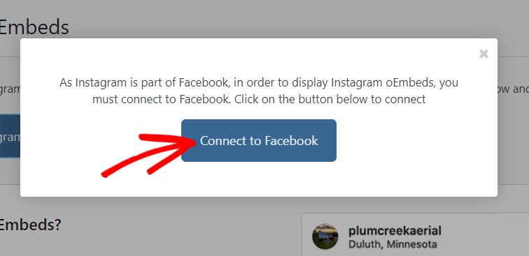 conectați-vă la Facebook - IsItWP - Detector de teme WordPress gratuit connect to facebook how to add instagram feed in wordpress
