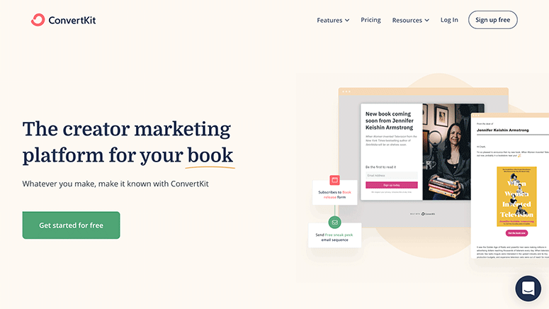 Situs web ConvertKit - IsItWP - Detektor Tema WordPress Gratis ConvertKit website