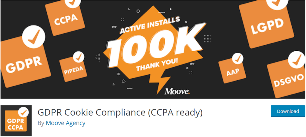 Kepatuhan cookie GDPR Agensi Moove