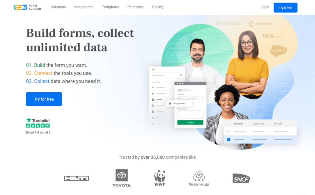 123FormBuilder- para pesquisas