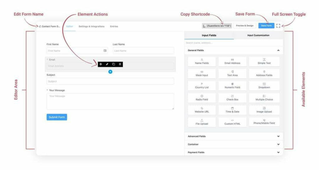 Formulir Lancar - editor formulir