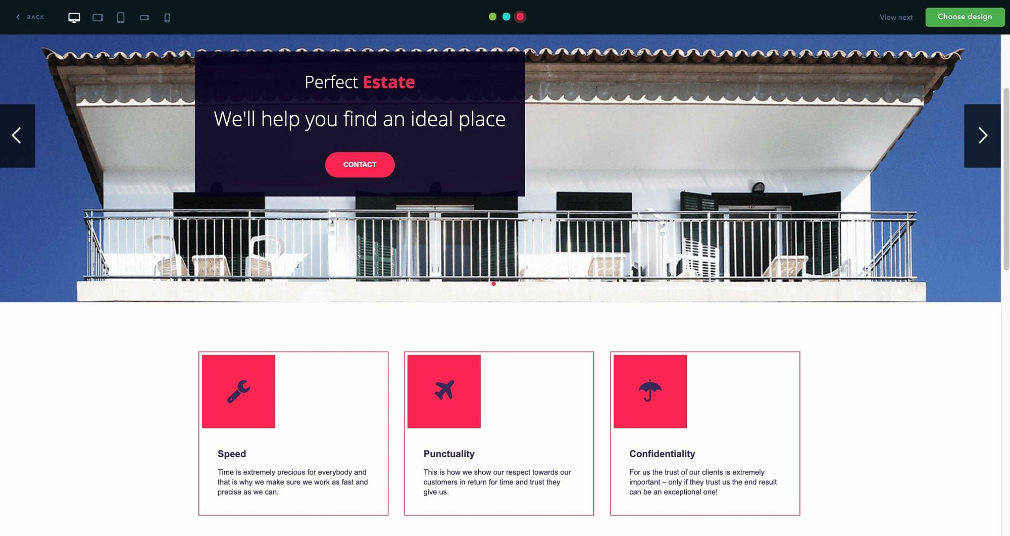 El creador de sitios web de uKit.