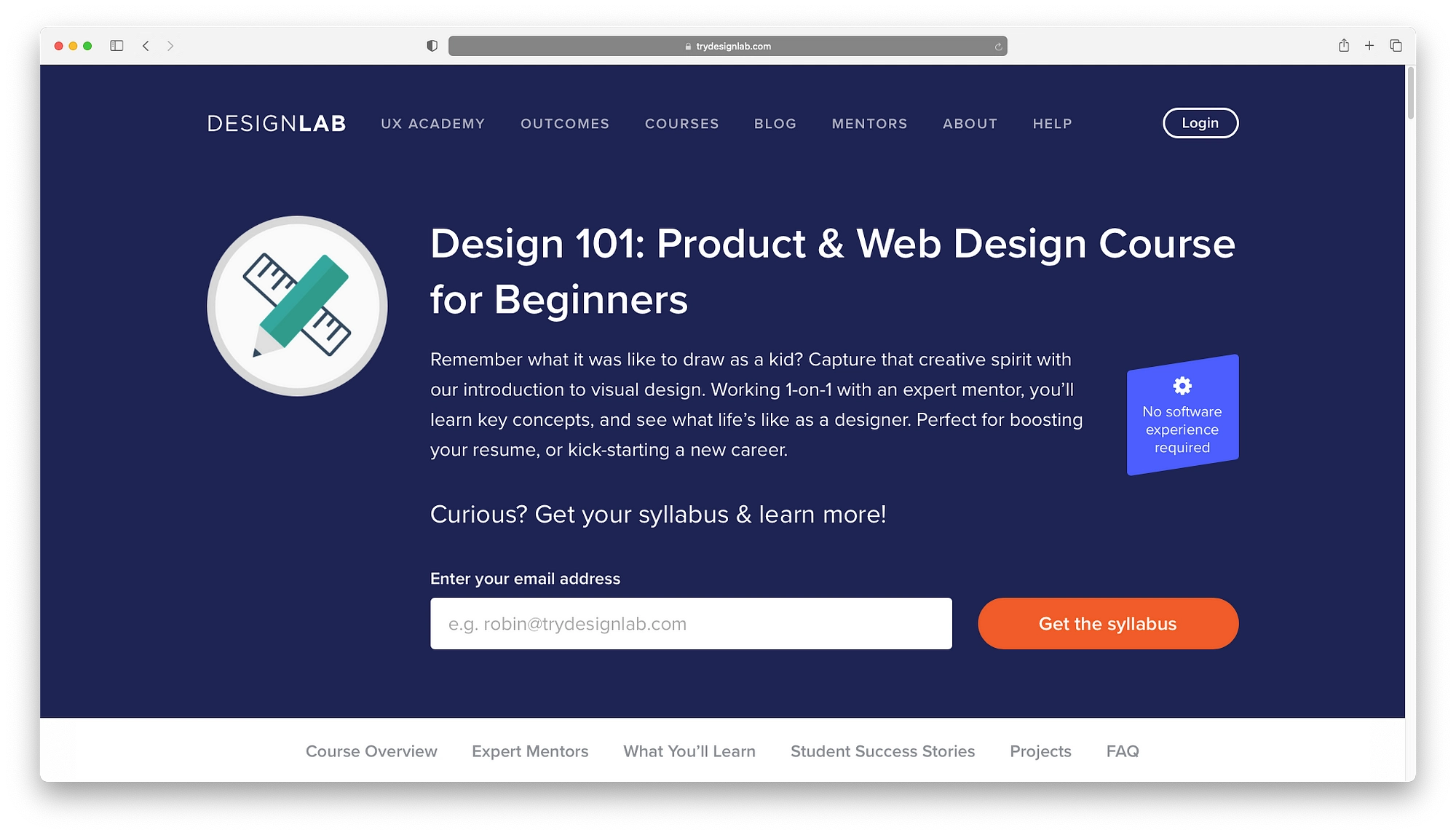 Aprenda web design online com o curso para iniciantes do DesignLab