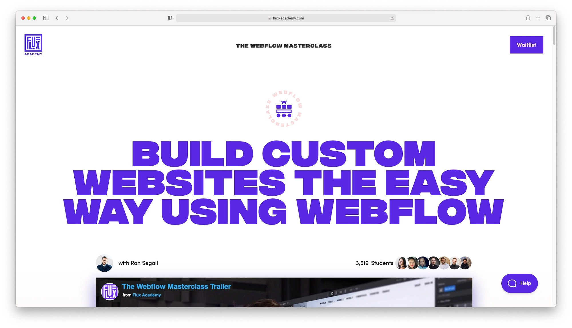 A Masterclass do Webflow