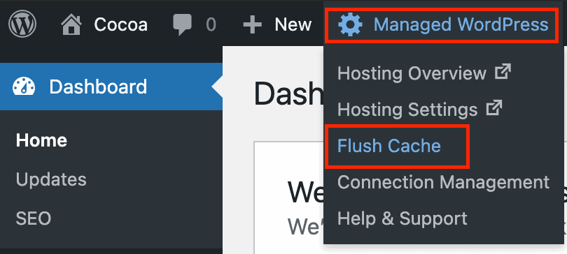 Godaddy Flush WordPress Cache