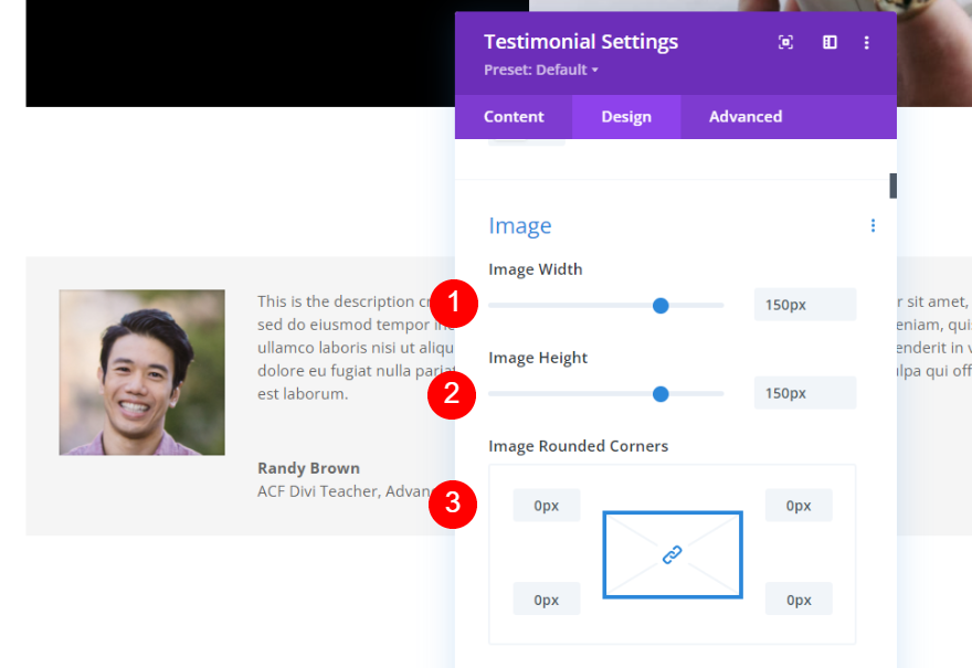 จัดรูปแบบ Dynamic Testimonial Module