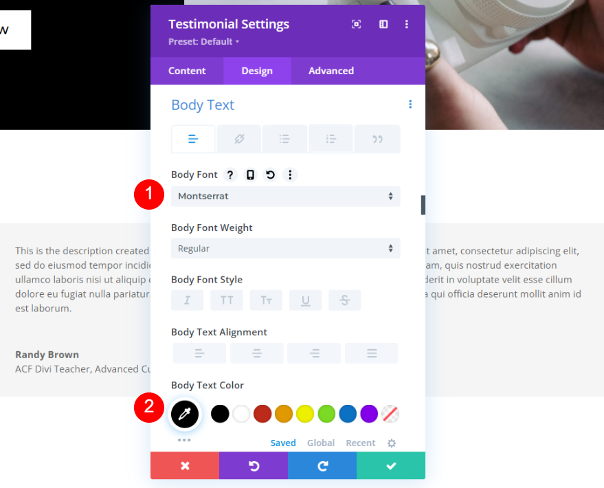 จัดรูปแบบ Dynamic Testimonial Module
