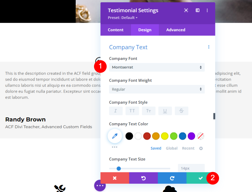 จัดรูปแบบ Dynamic Testimonial Module
