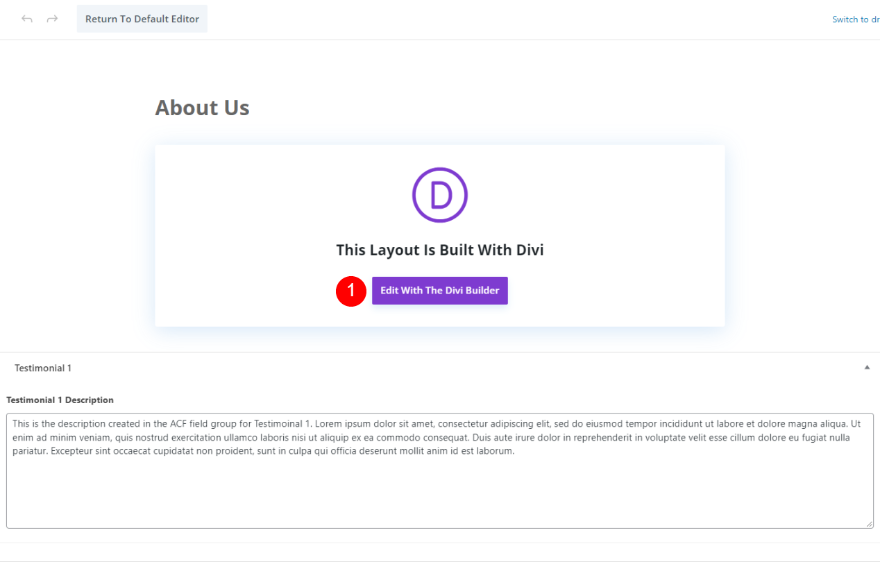 สร้าง Dynamic Divi Testimonial Module