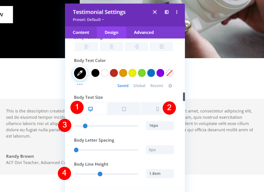 จัดรูปแบบ Dynamic Testimonial Module