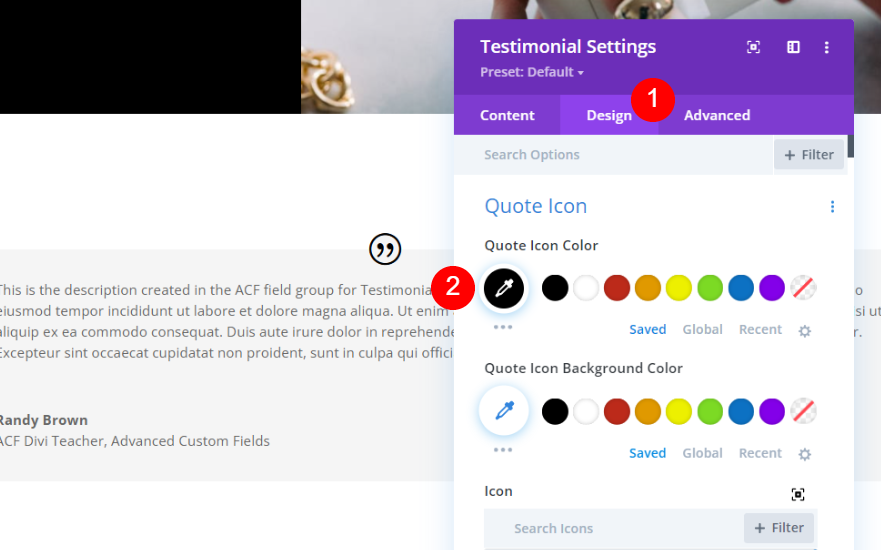 จัดรูปแบบ Dynamic Testimonial Module