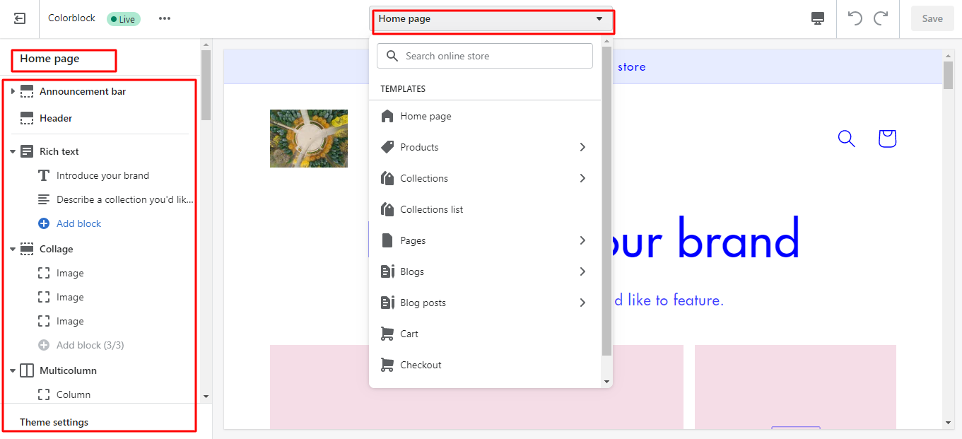 dicas da shopify personalizar tema