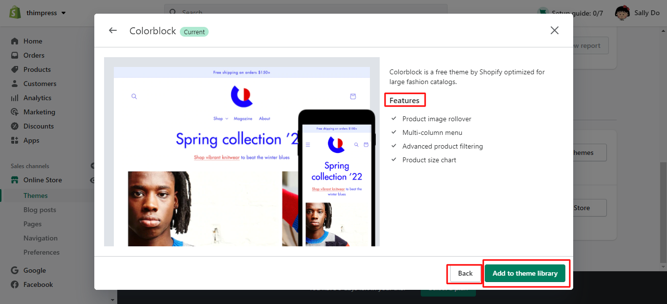 adicionar à biblioteca de temas