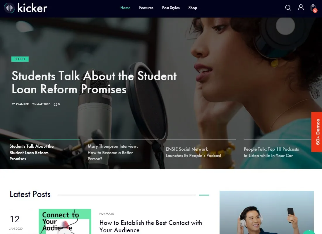 Kicker | Tema WordPress Multipurpose Blog Magazine + Gutenberg