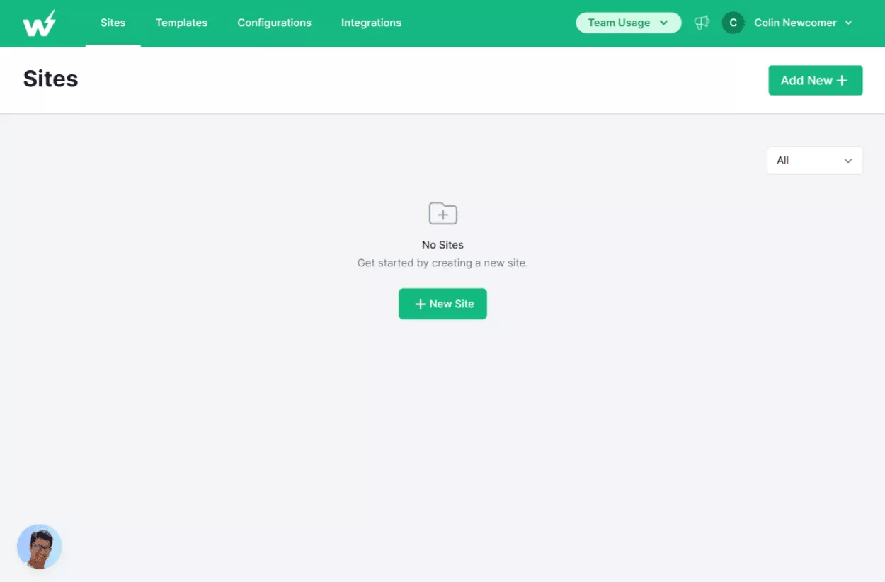 لوحة معلومات InstaWP