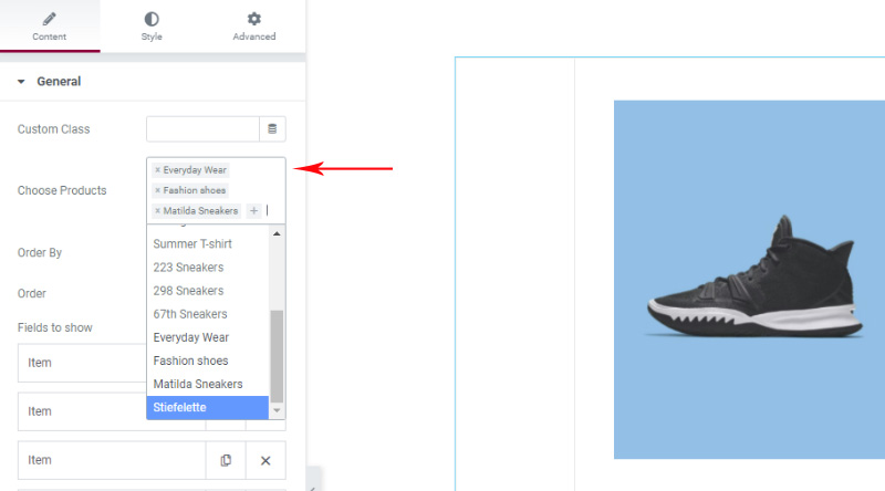 Come aggiungere facilmente l'elemento di confronto dei prodotti WooCommerce al tuo sito Web 6 Choose products