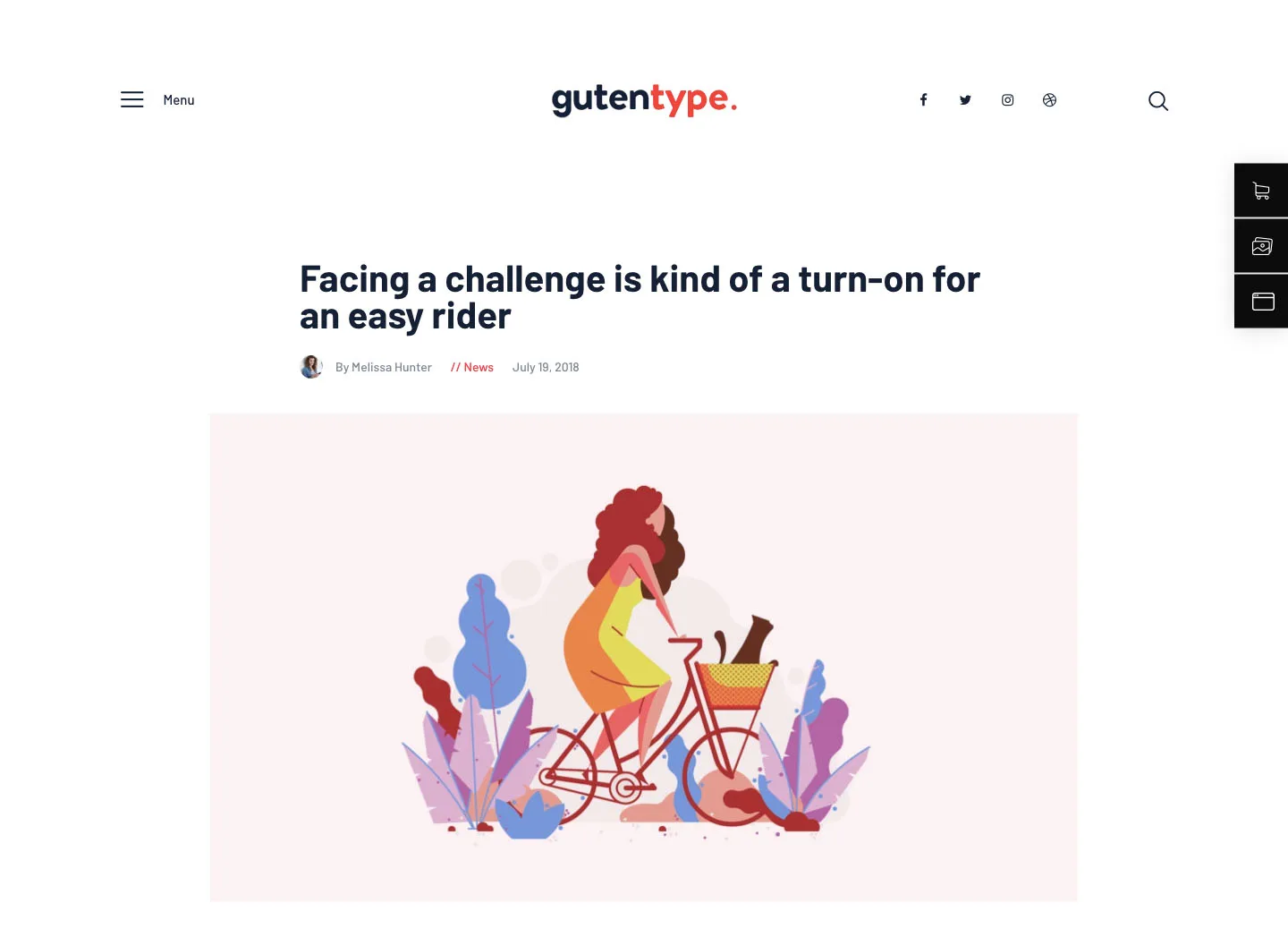 古藤型 |现代博客 + Elementor 的 100% Gutenberg WordPress 主题