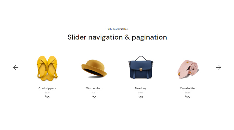 Come creare il tuo negozio Elementor WooCommerce Pagina 8 Slider products
