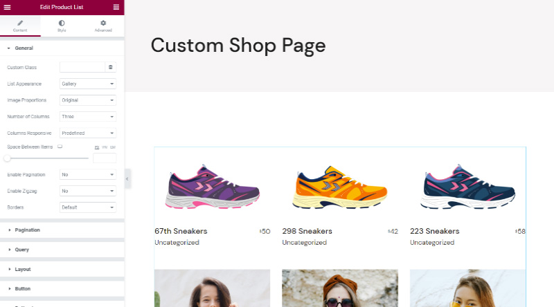 Come creare il tuo negozio Elementor WooCommerce Pagina 5 Product list widget
