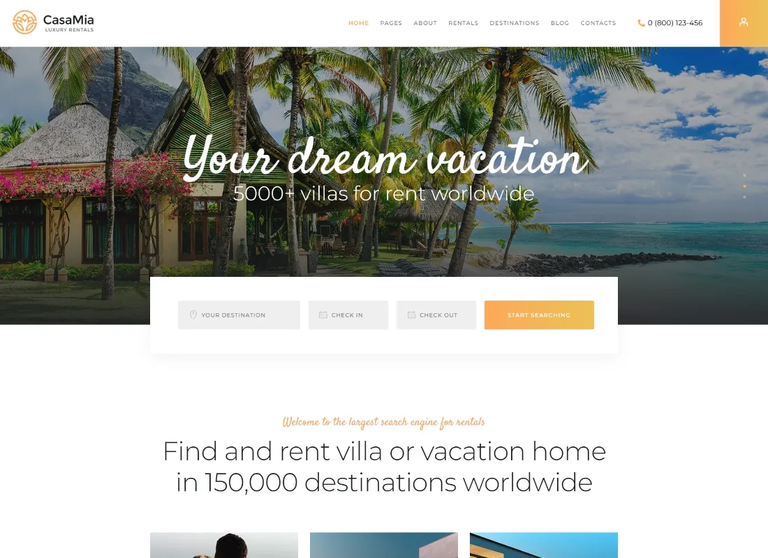 Casa Mia | Tema WordPress per immobili in affitto