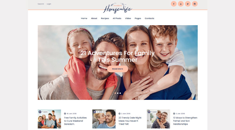 Modern Housewife WP Theme