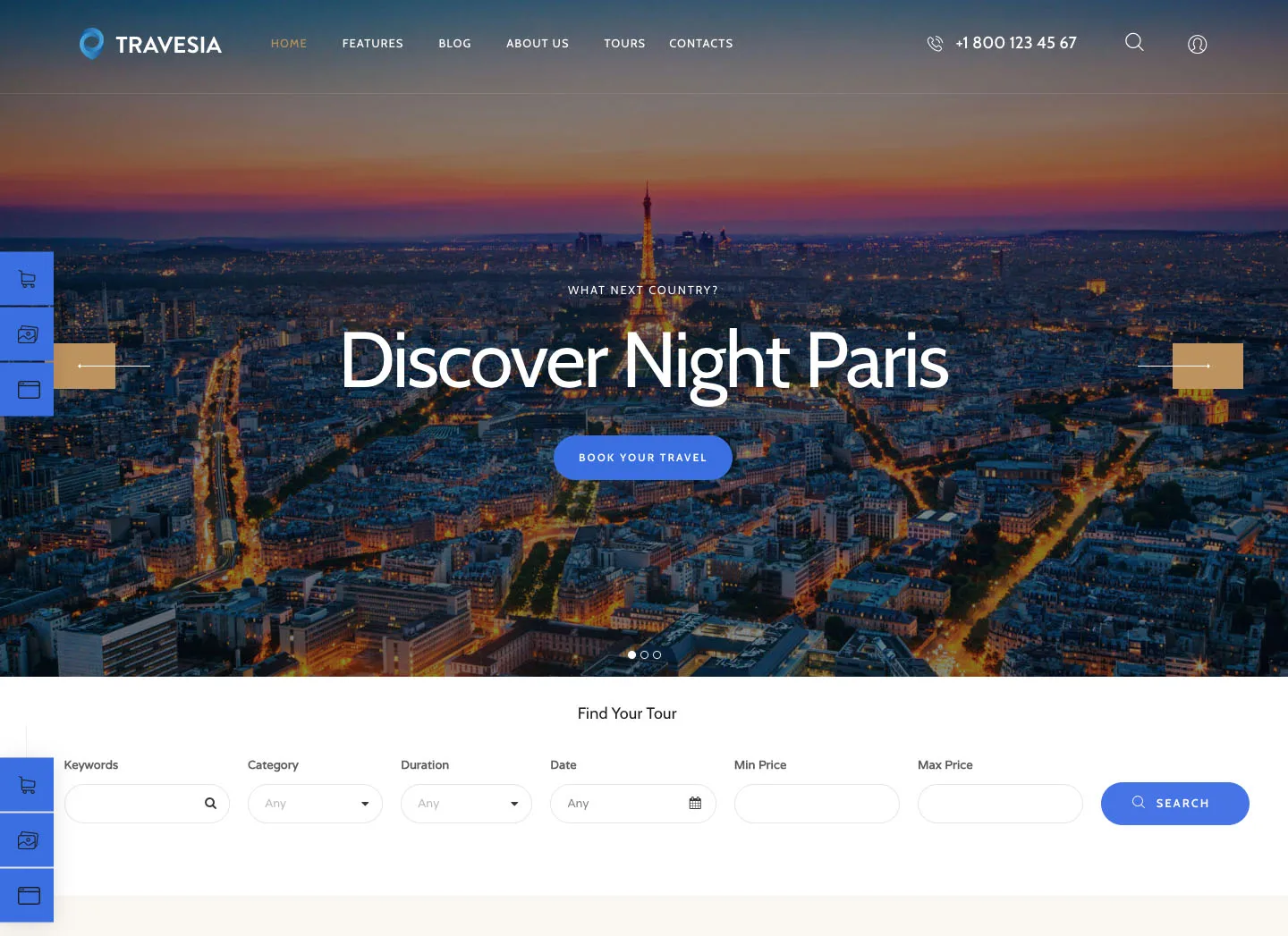 travesía | Un tema de WordPress para agencias de viajes y reservas