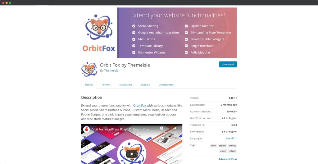ThemeIsleによるオービットフォックス
