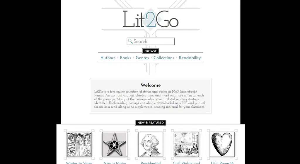 Lit2Go-Homepage