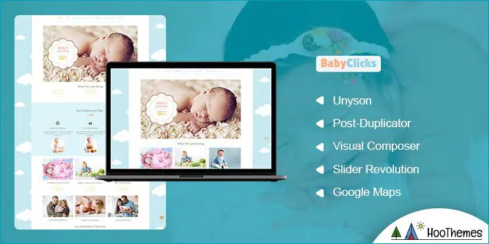 Tema WordPress pentru fotografie BabyClicks