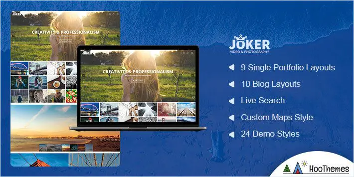 Tema WordPress pentru fotografie Joker