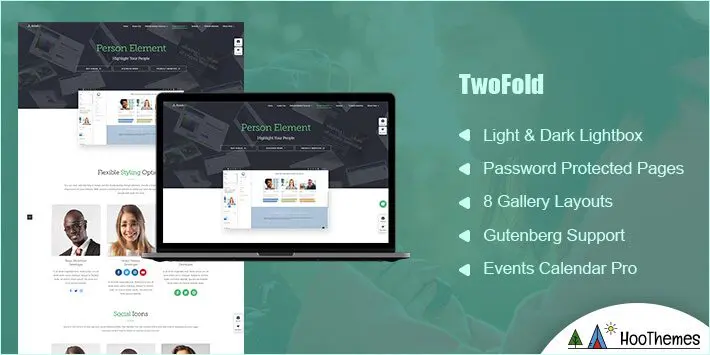 Tema WordPress de fotografie dublă