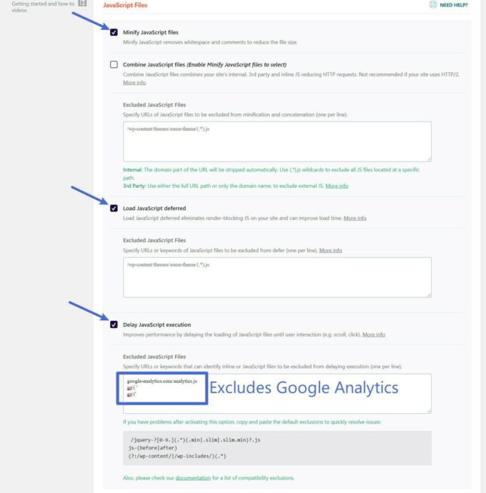 WP Rocket WooCommerce JavaScript 성능 최적화