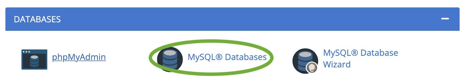 Opcja Bazy danych MySQL w cpanel