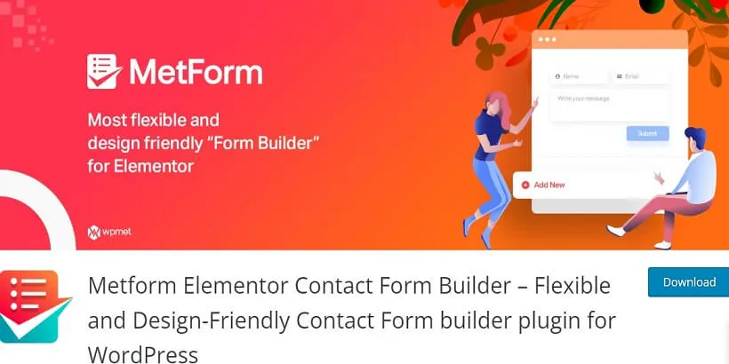 Metform-Elementor-Contact-Form-Builder-Best-Free-Contact-Form-Plugins