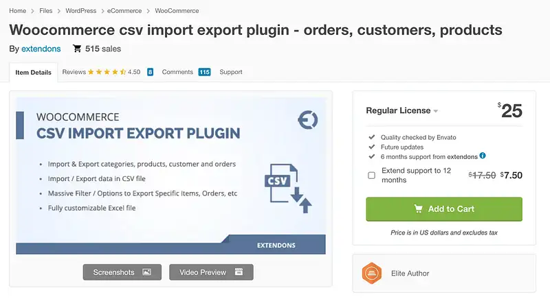 Plugin Ekspor Impor CSV WooCommerce