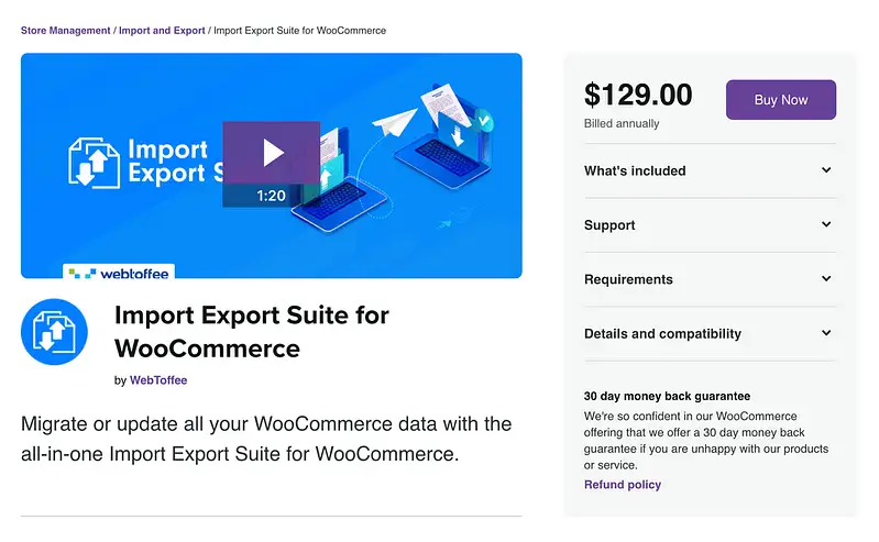 Impor Ekspor Suite untuk plugin WooCommerce
