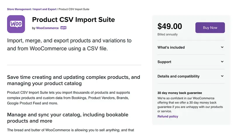 Plugin Produk CSV Impor Suite