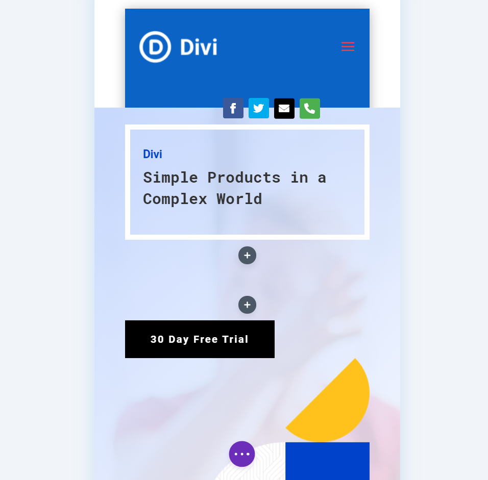 بناء قائمة أساسية مع أيقونات Divi Icon Party
