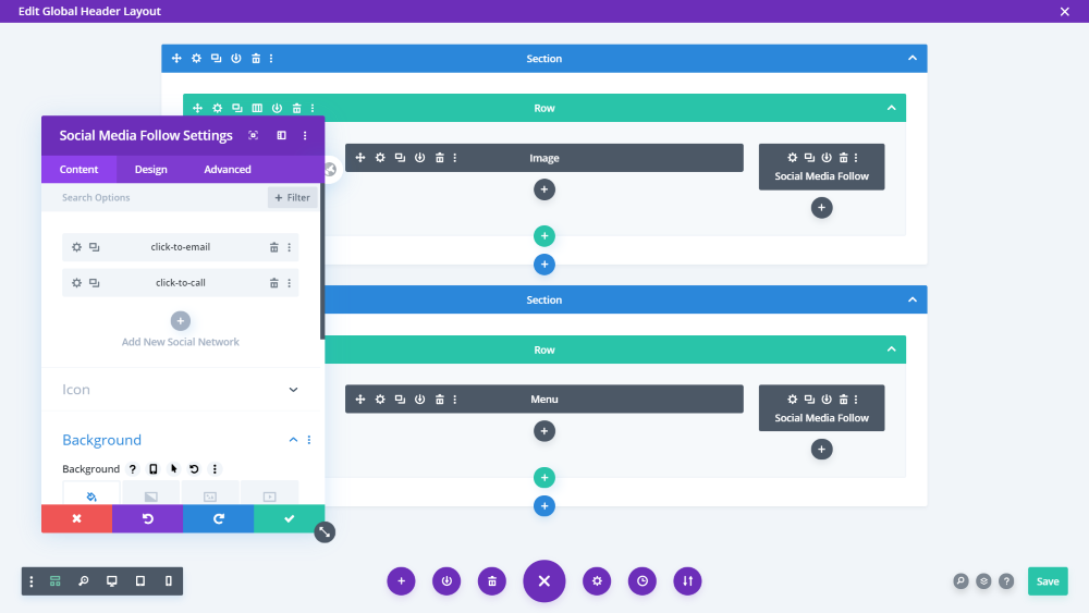 استخدام Theme Builder مع أيقونات Divi Icon Party