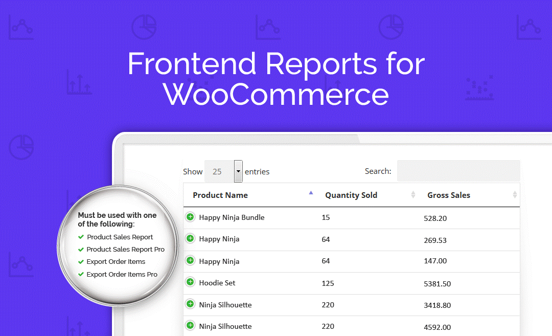 Informes frontend para WooCommerce