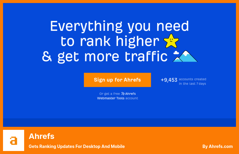 Ahrefs Plugin - Ruft Ranking-Updates für Desktop und Mobile ab