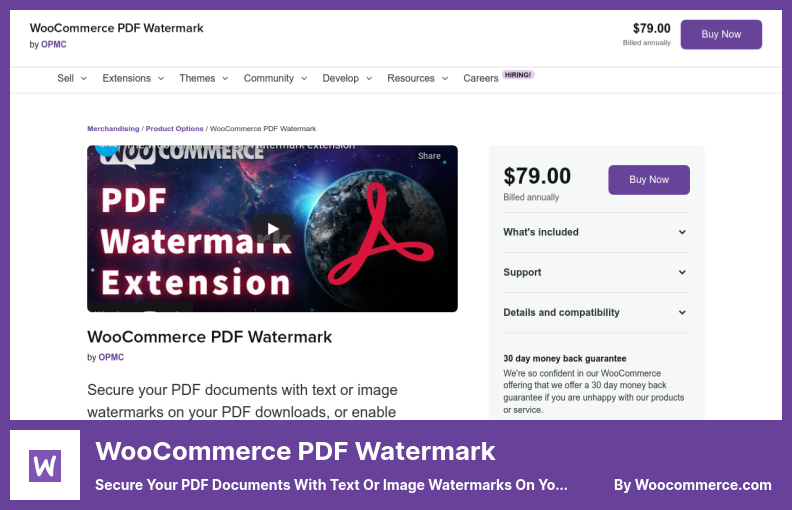 WooCommerce PDF-Wasserzeichen-Plugin – Sichern Sie Ihre PDF-Dokumente mit Text- oder Bildwasserzeichen in Ihren PDF-Downloads