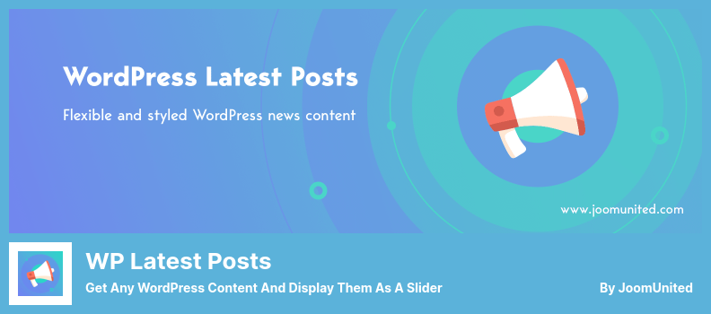 WP 최신 게시물 플러그인 - 모든 WordPress 콘텐츠를 가져와 슬라이더로 표시