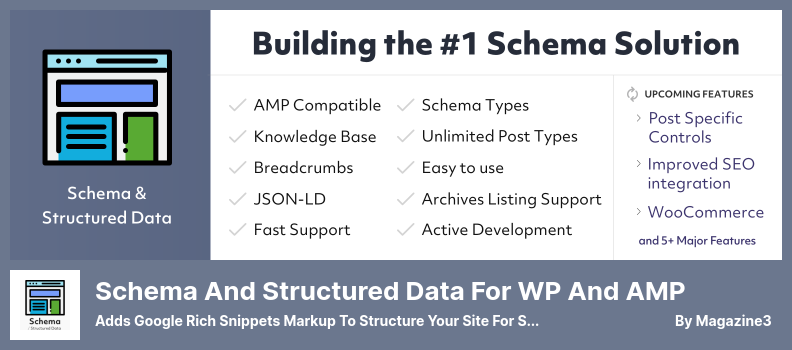 Schema und strukturierte Daten für WP- und AMP-Plugin – Fügt Google Rich Snippets Markup hinzu, um Ihre Website für SEO zu strukturieren