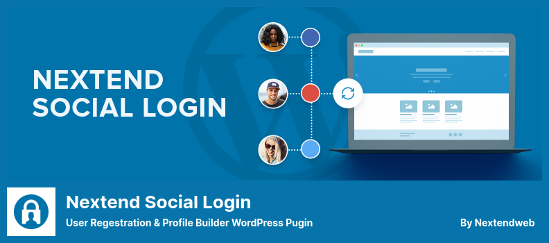 Nextend Social Login Plugin - تسجيل المستخدم ومنشئ الملف الشخصي WordPress Pugin