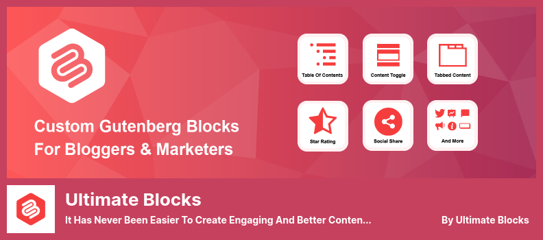 Ultimate Blocks 플러그인 - 그 어느 때보다 매력적이고 더 나은 콘텐츠를 제작할 수 있습니다.