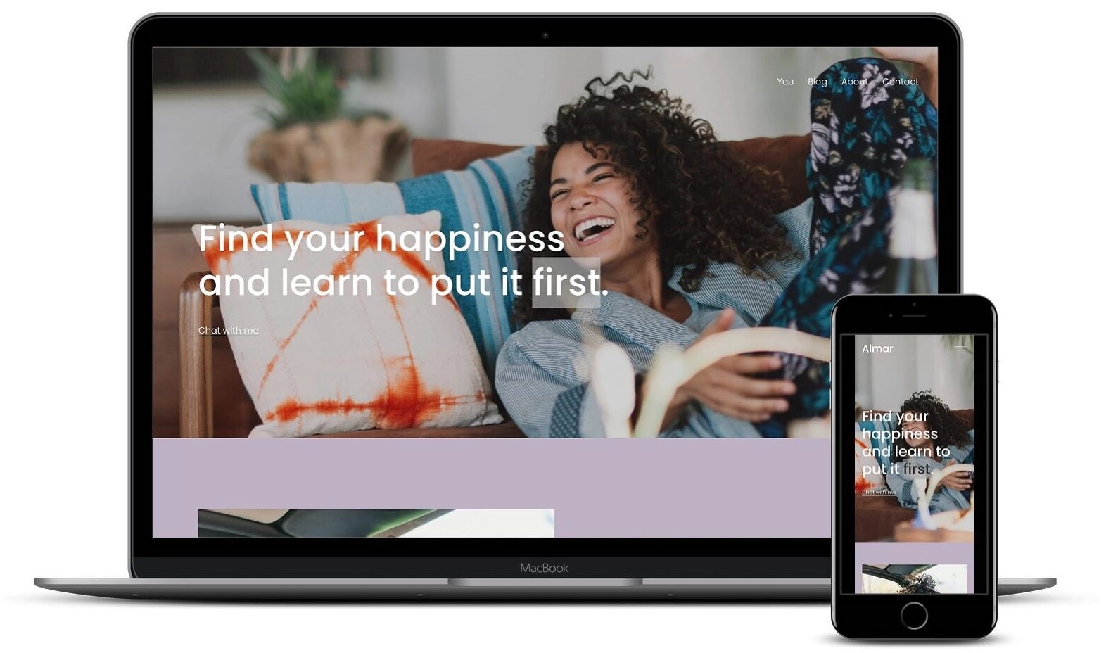전문가를 위한 최고의 Squarespace 템플릿 중 하나인 Almar