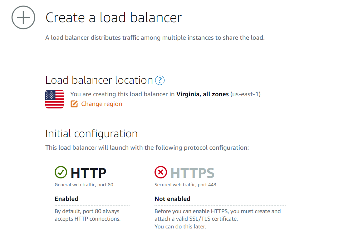 Creazione di un sistema di bilanciamento del carico in AWS